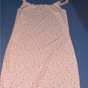 Forever 21 Peach Lace-Trimmed Top